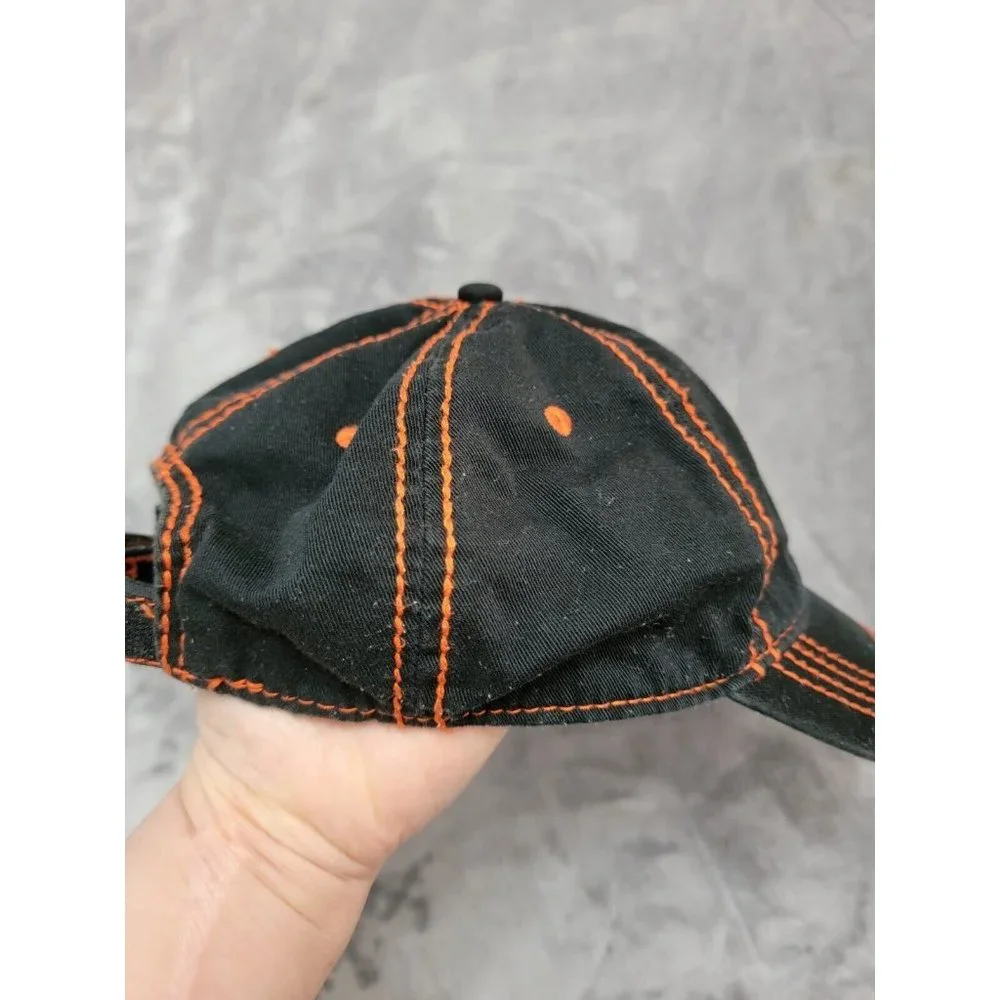 Disney‎ Animal Kingdom Parks Black  Stitch Baseball Hat Cap Adjustable
